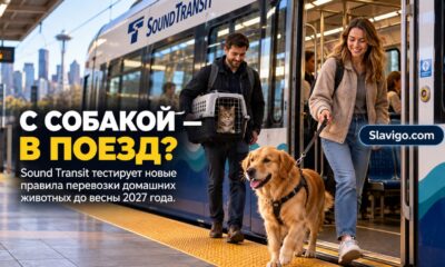 Редакционная иллюстрация: Sound Transit разрешил поездки с домашними животными в рамках пилотной программы