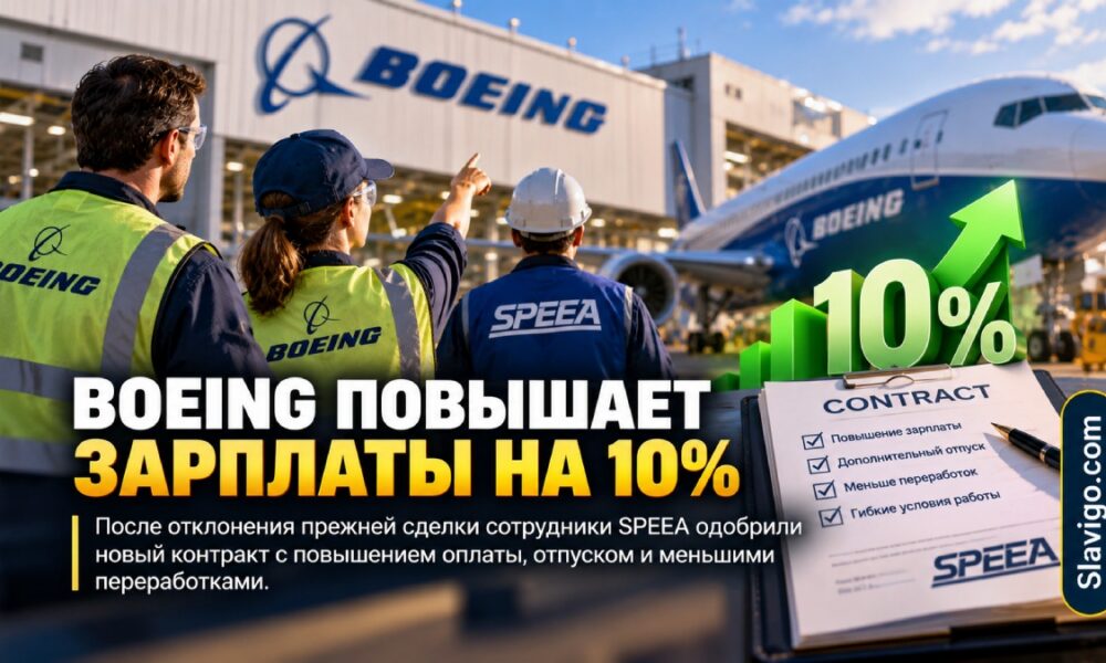 SPEEA утвердил новые контракты Boeing: работники получат 10% повышения сразу