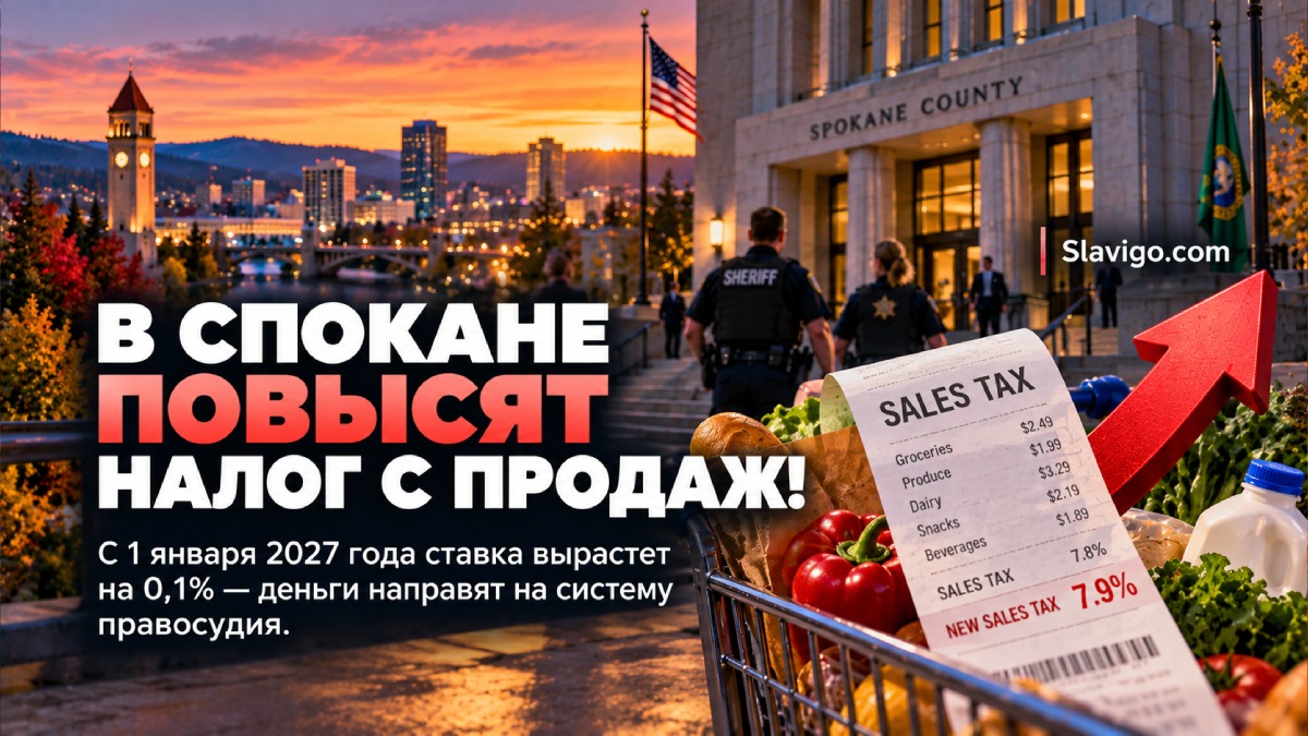 Spokane County повысит sales tax на 0,1% для финансирования criminal justice system