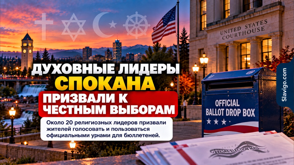 В Spokane религиозные лидеры призвали жителей участвовать в выборах и пользоваться официальными drop boxes