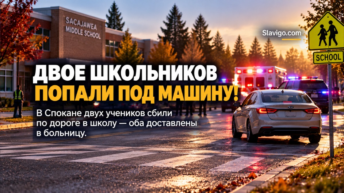 В Spokane двух школьников сбила машина по дороге в Sacajawea Middle School