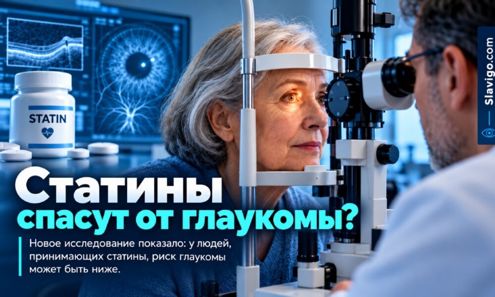 Статины связали с меньшим риском глаукомы и реже требовавшимся усилением лечения
