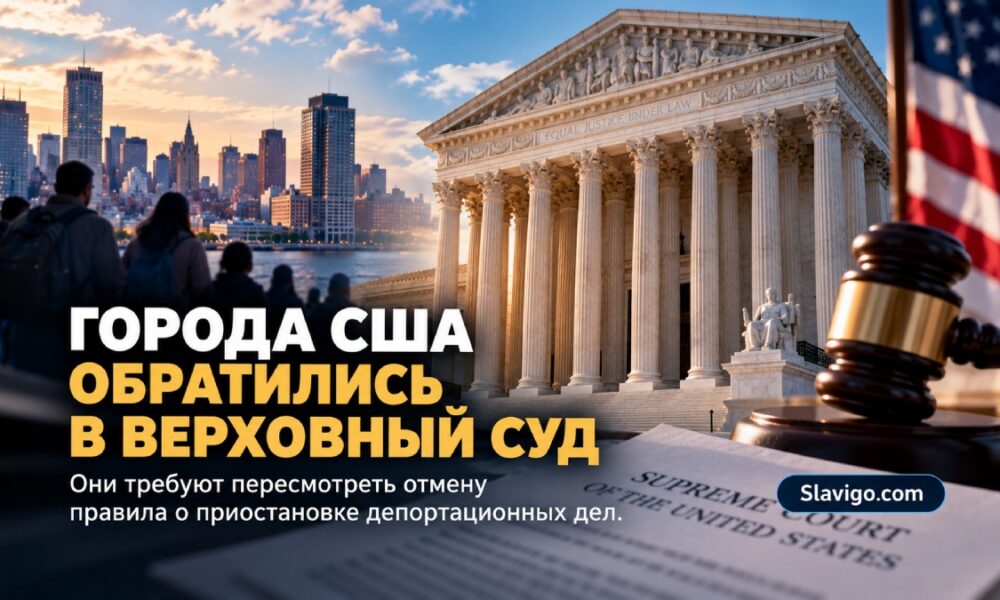 Города просят Верховный суд восстановить правило о приостановке депортационных дел