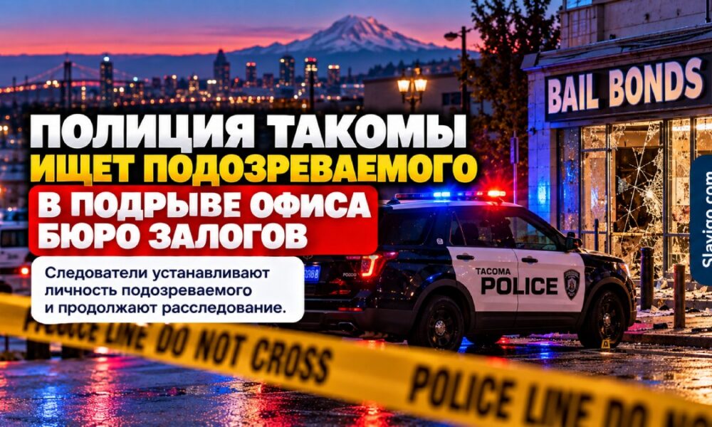 Полиция Tacoma ищет подозреваемого после взрыва у bail bonds office на Pacific Avenue