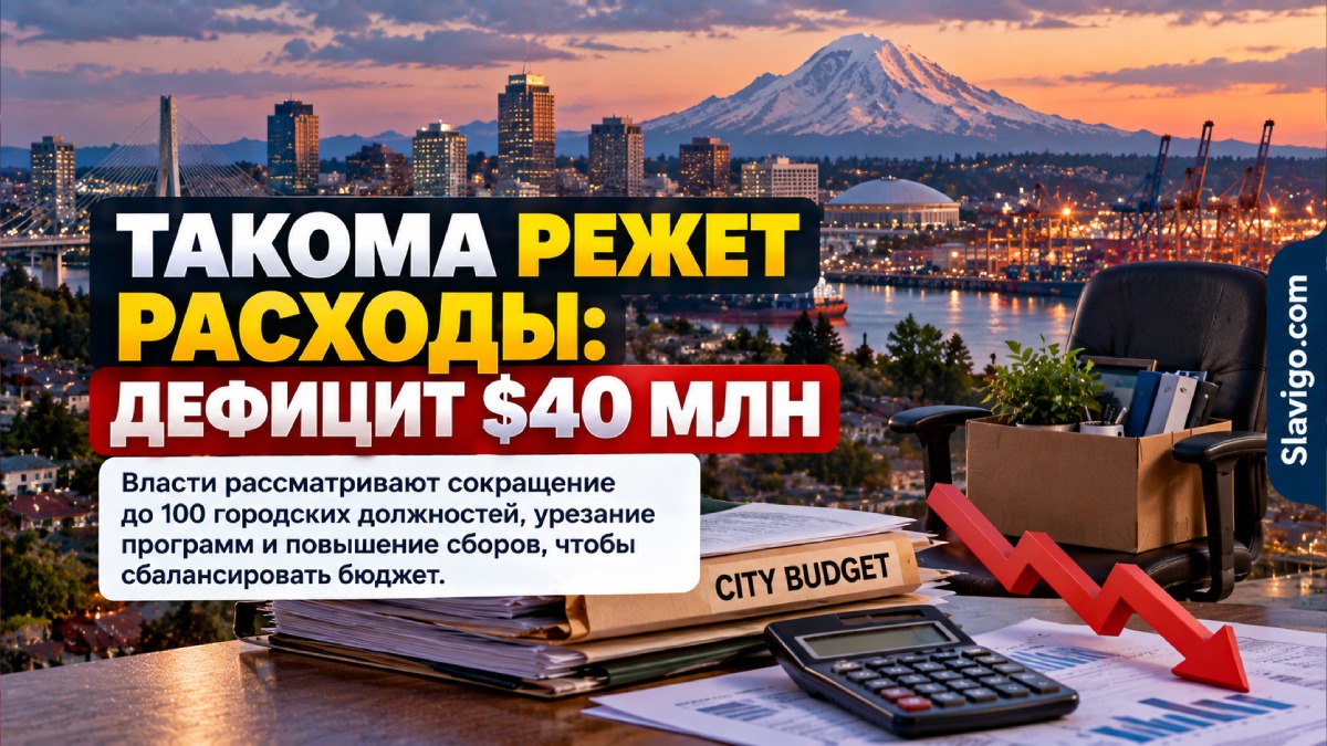 Tacoma рассматривает сокращение до 100 городских должностей из-за дефицита бюджета в $40 млн