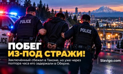 В Auburn задержали заключённого, сбежавшего с рабочей бригады в Tacoma