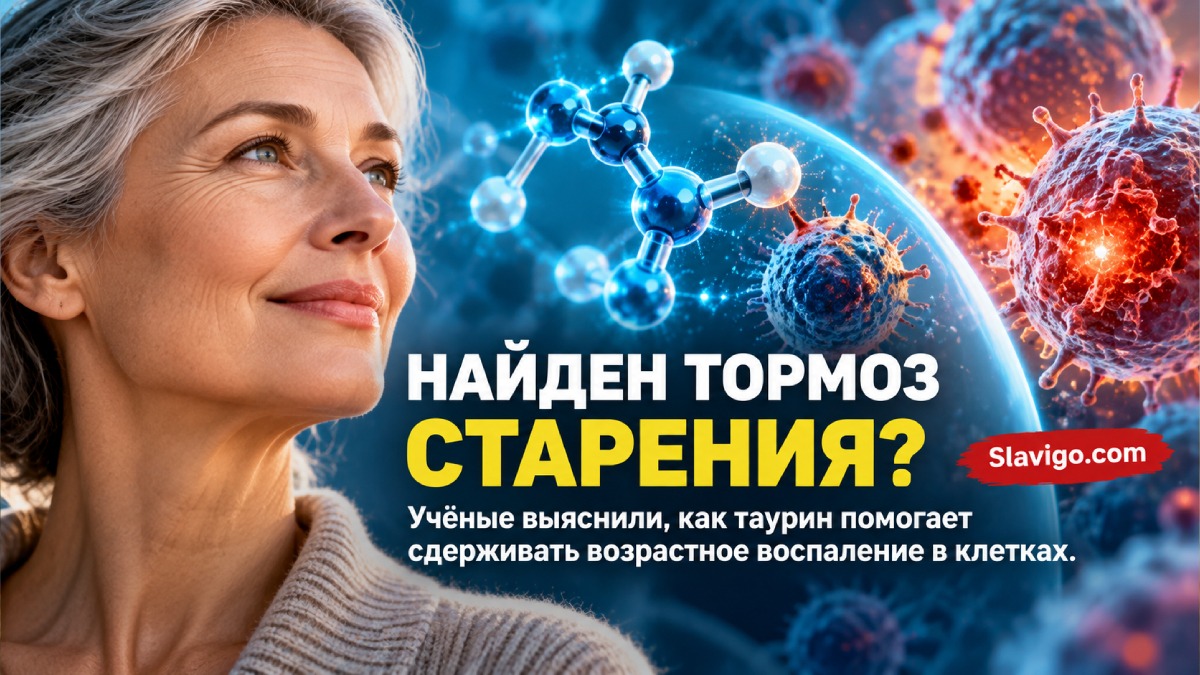 Таурин и воспаление при старении: учёные раскрыли новый клеточный механизм