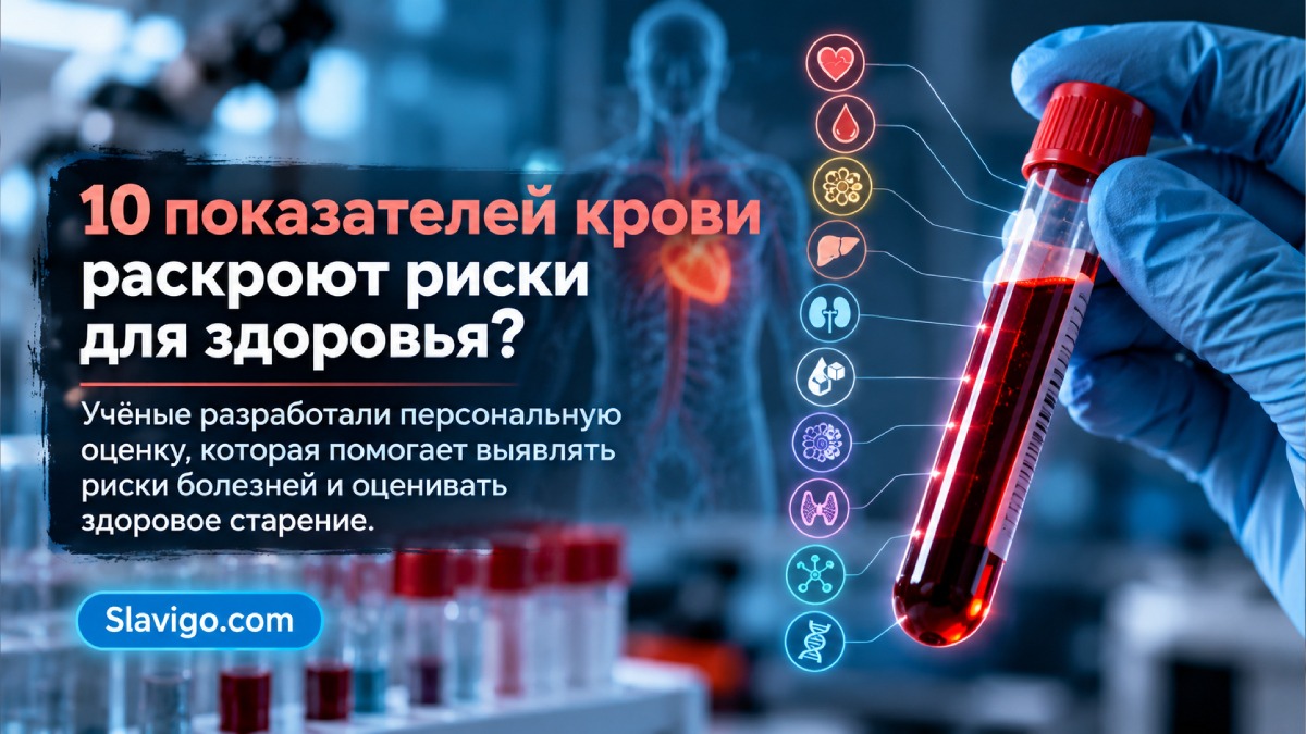 Десять показателей крови для оценки здорового старения: что показали данные 44 тысяч людей