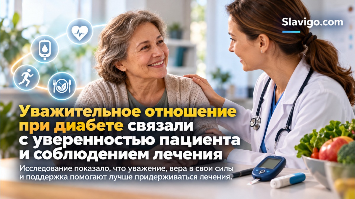 Уважительное отношение при диабете связали с уверенностью пациента и соблюдением лечения