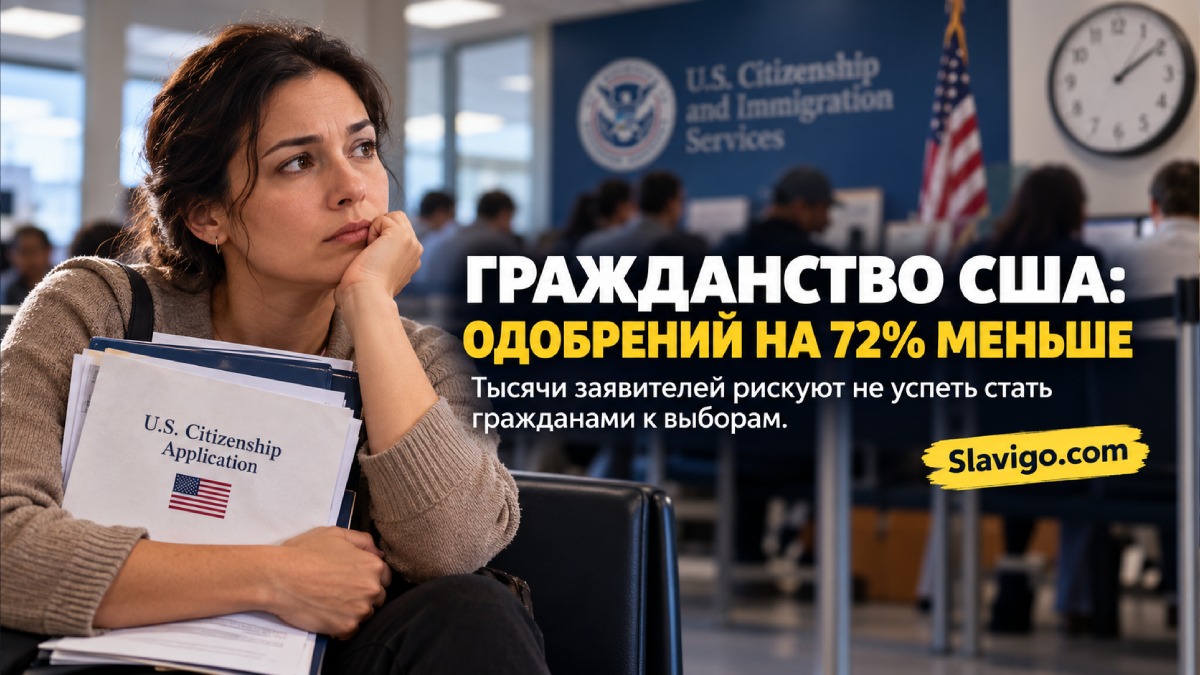 Пустые места в зале проведения церемонии натурализации