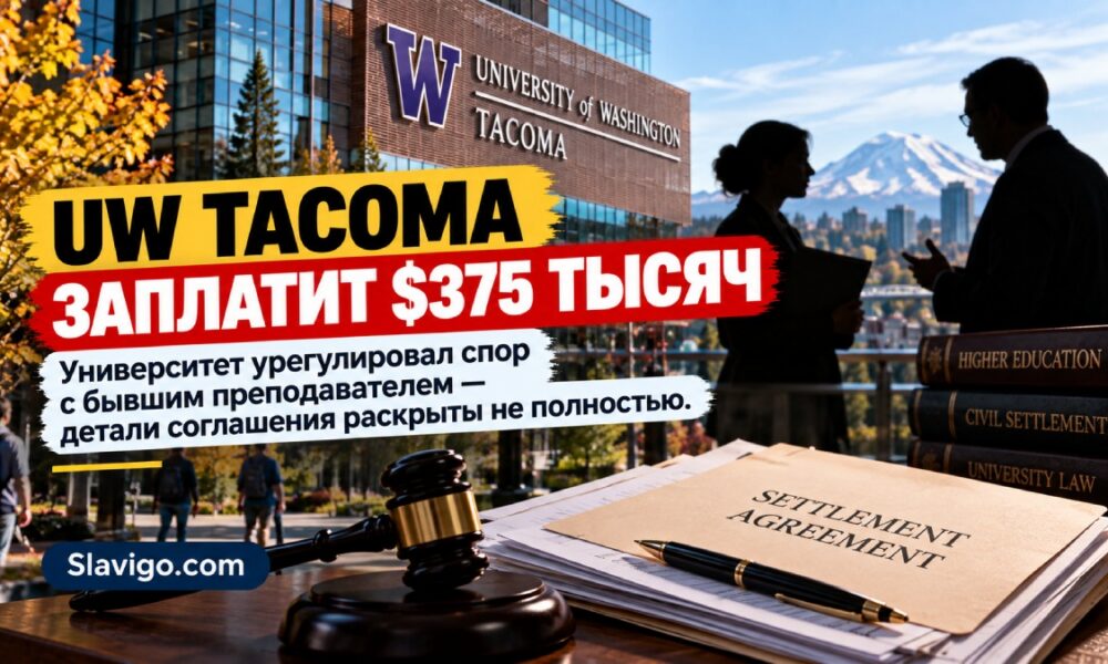 UW Tacoma одобрил выплату $375 тысяч после иска бывшего assistant professor