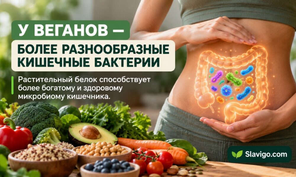 Веганское питание и микробиом: почему разнообразие бактерий оказалось ниже