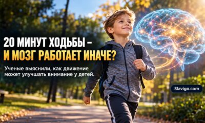Двадцатиминутная ходьба и внимание детей: учёные изучили роль стрессовой системы