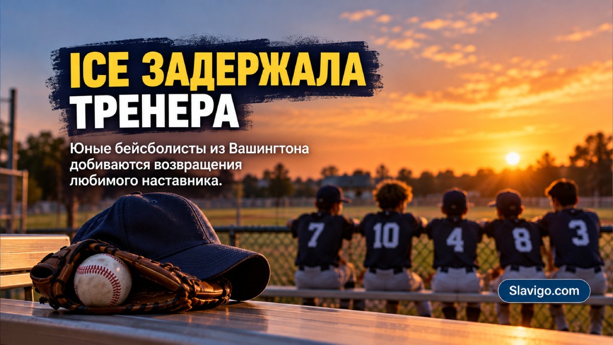 Пустая школьная спортивная площадка в Вашингтоне с мячом и тренерской скамьёй