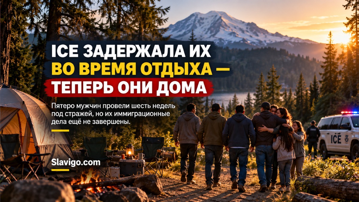 Пять мужчин, задержанных ICE во время семейного кемпинга в Вашингтоне, вернулись домой