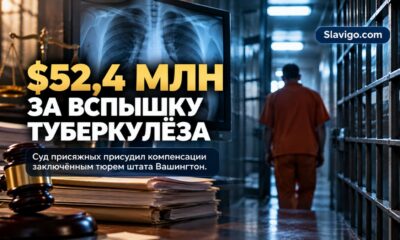 Редакционная иллюстрация: Присяжные присудили $52,39 млн пострадавшим от туберкулёза в тюрьмах Вашингтона