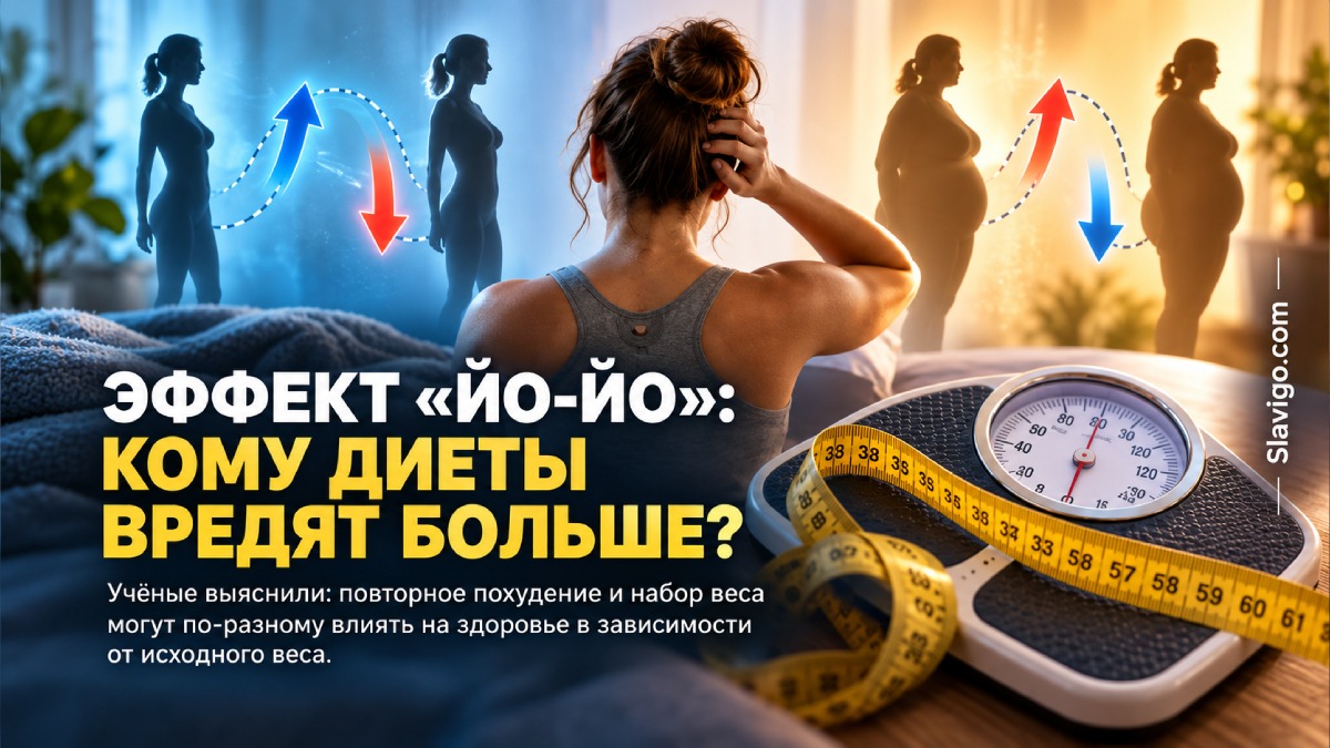 Эффект йо-йо при похудении может зависеть от первоначального веса человека