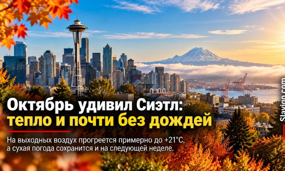 Начало октября в Western Washington будет сухим, а выходные — заметно теплее