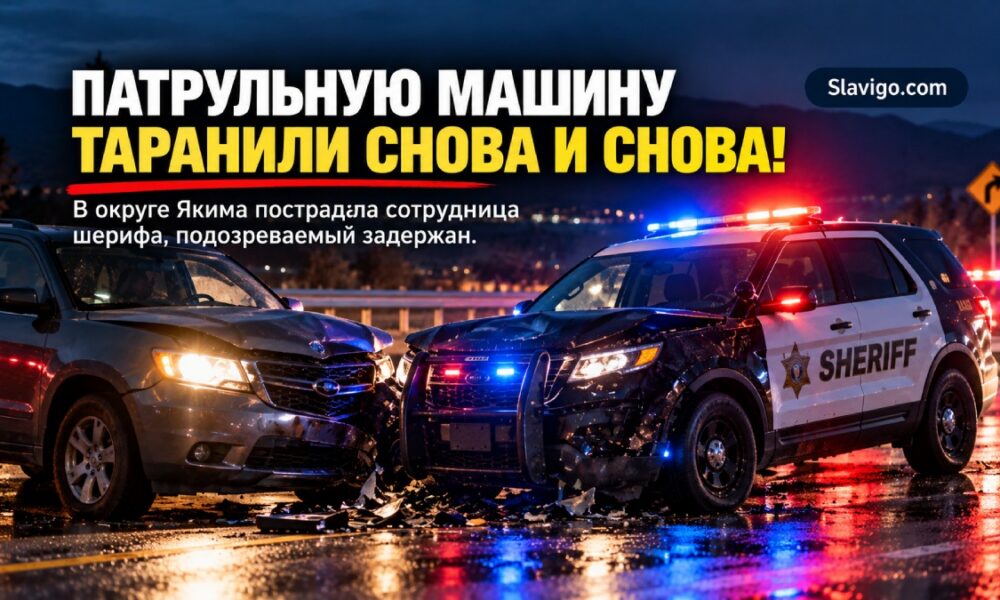 В Yakima County автомобиль неоднократно протаранил патрульную машину: помощница шерифа ранена